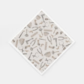 Schattigee grillige Waterverf constructie gereedsc Servet (Hoek)