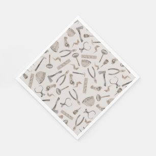 Schattigee grillige Waterverf constructie gereedsc Servet