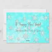 Schattigee grillige Waterverf kerst uilen Feestdagenkaart (Achterkant)