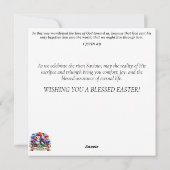 Schattigee grillige Waterverf konijnenpaaseieren Feestdagenkaart (Achterkant)