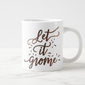 Schattigee grillige winterkabouter Waterverf print Grote Koffiekop (Rechts)