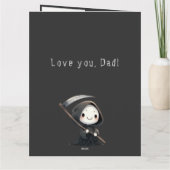 Schattigee Grim Reaper 3 Fotocollage Vaderdag Kaar Kaart (Achterkant)