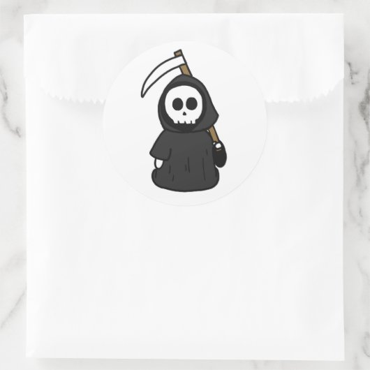 Schattigee Grim Reaper Halloween Sticker (Tas)