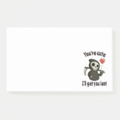 Schattigee Grim Reaper met romantisch hart Post-it® Notes (Voorkant)