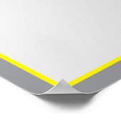 Schattigee groen gestreepte upsherin placemat poster (Hoek)