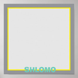 Schattigee groen gestreepte upsherin placemat poster