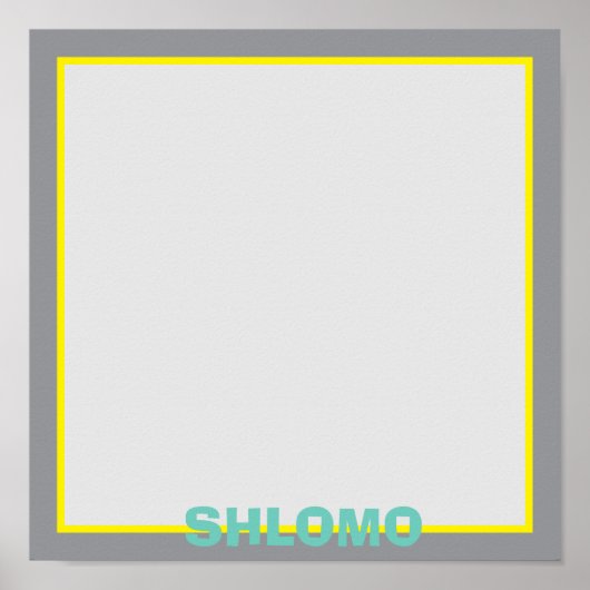 Schattigee groen gestreepte upsherin placemat poster (Voorkant)