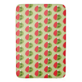 Schattigee groene alien in Santa Hat Pattern Badmat (Voorkant Verticaal)