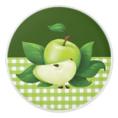 Schattigee groene appel keuken decor keramische knop (Voorkant)
