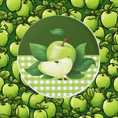 Schattigee groene appel keuken decor keramische knop