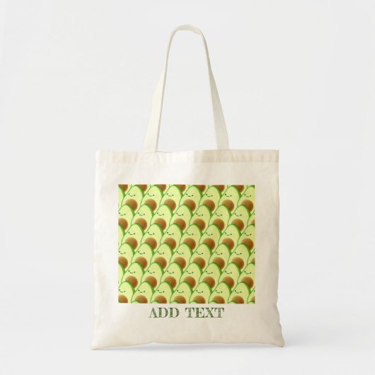Schattigee groene avocado overal tekening aangepas tote bag (Voorkant)