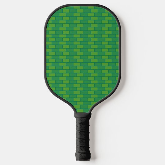 Schattigee groene baksteen sport Pickleball Paddle (Voorkant)