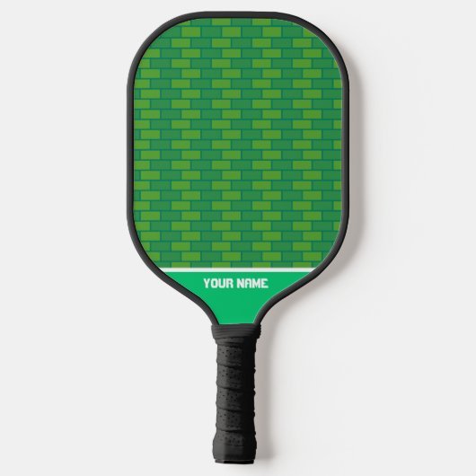Schattigee groene baksteen sport Pickleball Paddle (Achterkant)