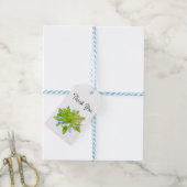 Schattigee groene bloemen groene bloem groene made cadeaulabel (Met Touw)
