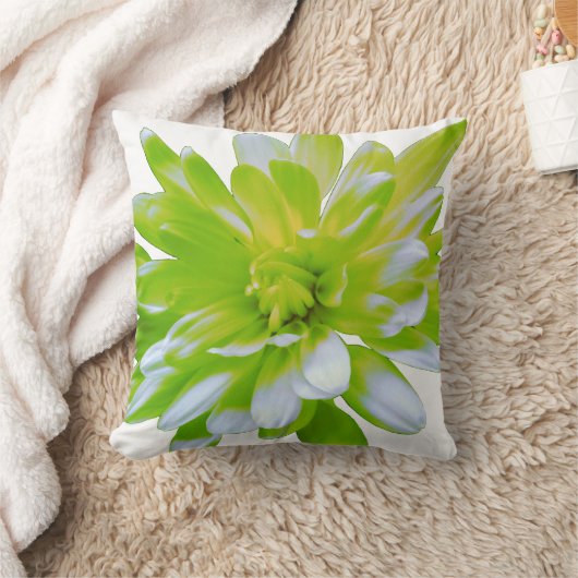 Schattigee groene bloemen groene bloem groene made kussen (Deken)