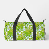 Schattigee groene bloemen groene bloem groene made plunjezak (Voorkant)