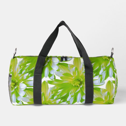 Schattigee groene bloemen groene bloem groene made plunjezak (Achterkant)