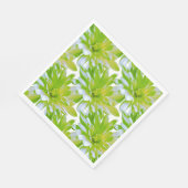 Schattigee groene bloemen groene bloem groene made servet (Hoek)