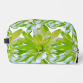 Schattigee groene bloemen groene bloem groene made toilettasje (Voorkant)