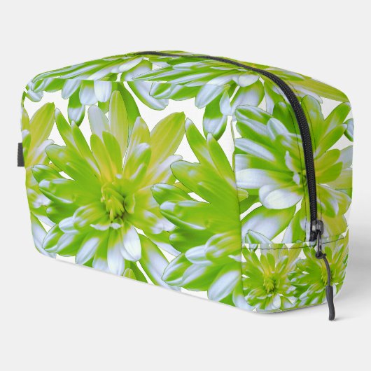 Schattigee groene bloemen groene bloem groene made toilettasje (Rechterhoek)