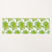 Schattigee groene bloemen groene bloem groene made yogamat (Voorkant (horizontaal))