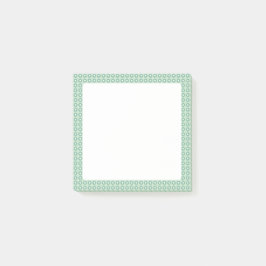 Schattigee groene bloemmotief kleverige noten post-it® notes