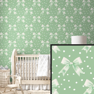 Schattigee groene bogen behang