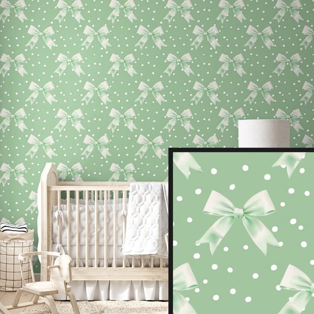 Schattigee groene bogen behang (Creator heeft geüpload)