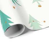 Schattigee groene bomen cadeaupapier (Rol Hoek)