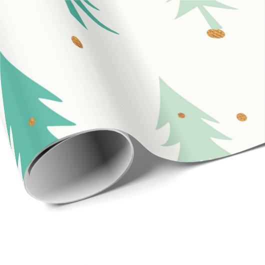 Schattigee groene bomen cadeaupapier (Rol Hoek)