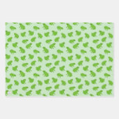 Schattigee groene boomkikkers handgetekende Doodle Inpakpapier Vel (Voorkant)