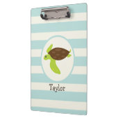 Schattigee Groene & Bruine Zeeen Schildpad; Robins Klembord (Links)