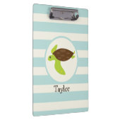 Schattigee Groene & Bruine Zeeen Schildpad; Robins Klembord (Rechts)