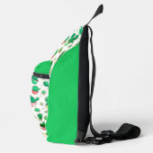 Schattigee Groene Cactus Naam Waterverf Plant Patr Sling Bag (Rechts)