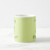 Schattigee groene Cartoon augurk Koffiemok (Center)