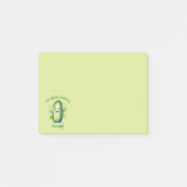 Schattigee groene Cartoon augurk Post-it® Notes (Voorkant)