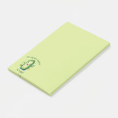 Schattigee groene Cartoon augurk Post-it® Notes (Schuin)