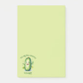 Schattigee groene Cartoon augurk Post-it® Notes (Voorkant)