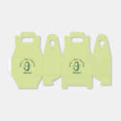 Schattigee Groene Cartoon Pickle Verjaardag Bedankdoosjes (Uitgevouwen)