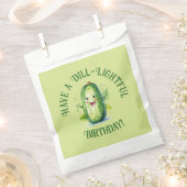 Schattigee Groene Cartoon Pickle Verjaardag Bedankzakje (Geknipt)