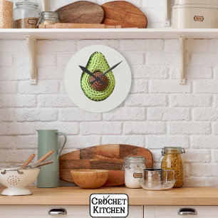 Schattigee Groene Cottagecore Haak Avocado Monogra Ronde Klok