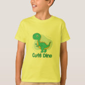 SCHATTIGEE groene dinosaurus T-shirt (Voorkant)