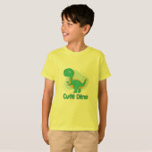 SCHATTIGEE groene dinosaurus T-shirt (Voorkant volledig)