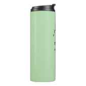 Schattigee groene, elegante danser thermosbeker (Gedraaid links)
