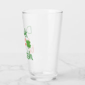 Schattigee groene en rode Ierse klaver Glas (Links)