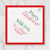 Schattigee groene en rode rendieren springen bedankjes labels (Achterkant)