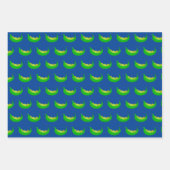 Schattigee groene erwten kleurrijke genderneutrale inpakpapier vel (Voorkant 2)