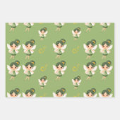 Schattigee groene fee inpakpapier vel (Voorkant 2)