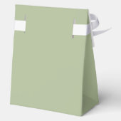 Schattigee groene fopspeen Sweet Pea In Pod Baby s Bedankdoosjes (Achterkant)