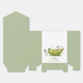 Schattigee groene fopspeen Sweet Pea In Pod Baby s Bedankdoosjes (Ongevouwen)